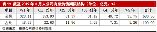 (新華聯(lián)控股有息負(fù)債期限結(jié)構(gòu))
