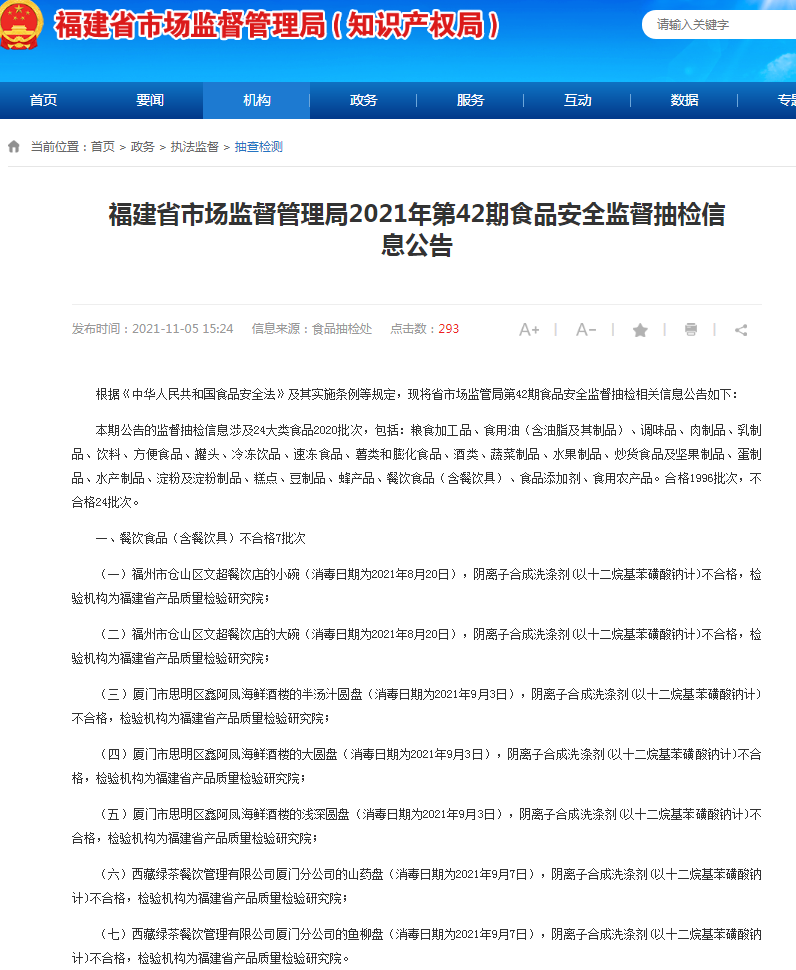 截圖來源:福建省市場監(jiān)管局網(wǎng)站